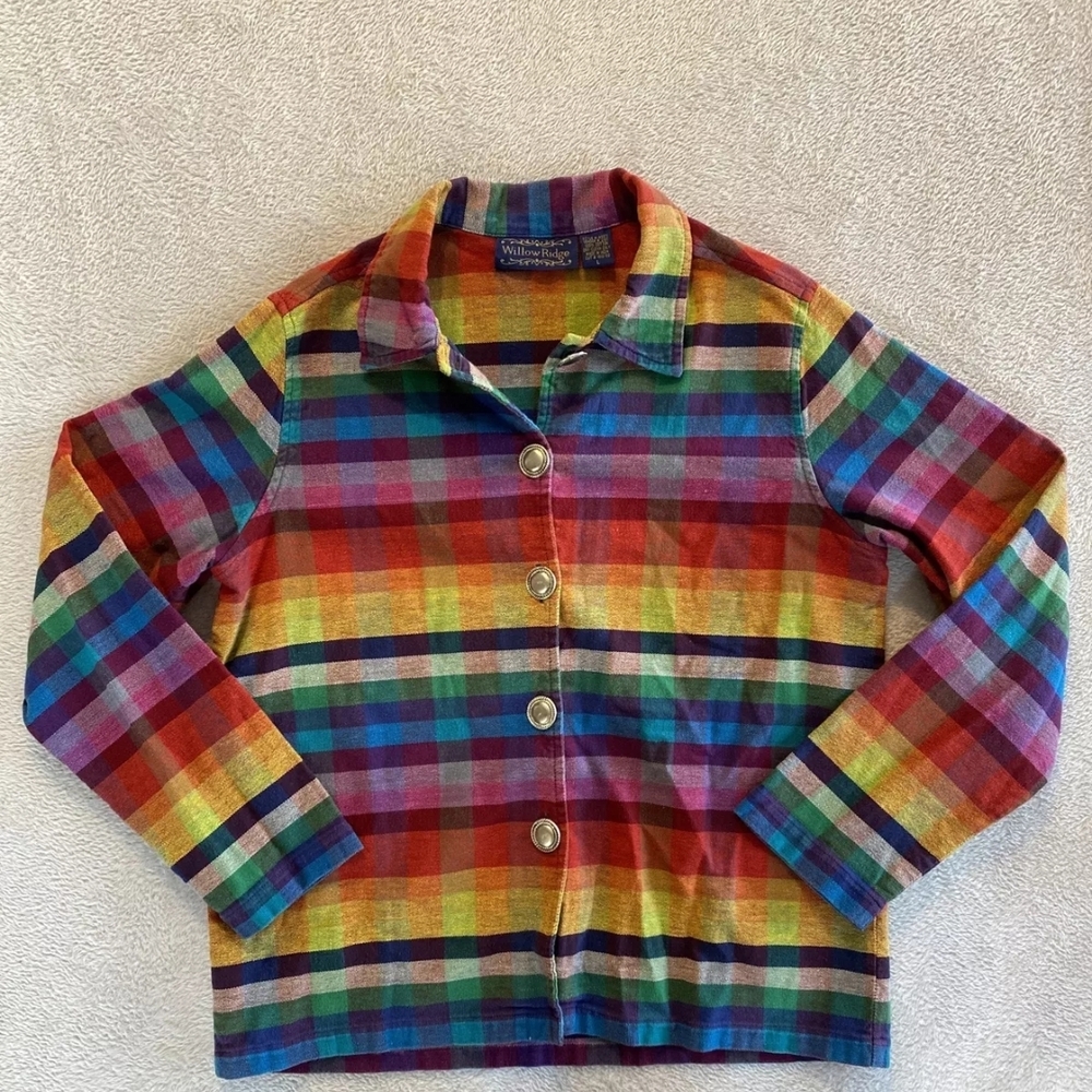 Vintage South Western Rainbow Shacket Sz Small